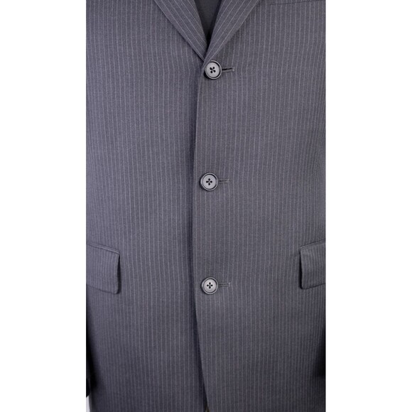 Daniel Cremieux 2-Pcs Suit Striped Gray Blazer Coat 38R Dress Pants 34X30 EUC - Picture 3 of 16